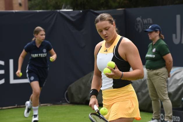 22 06 2024 Bad Homburg vor der Höhe WTA Lawn Tennis Tournament from 22 6 to 29 6 2024 Bad Homburg Open 2024 Match Diane Parry France against Jule Niemeier Germany Picture shows Jule Niemeier Germany