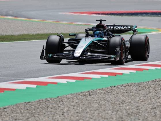 George Russell during free practice of Catalunya Grand Prix F1 at Circuit of Catalunya Barcelona on june 22, 2024  Copyright: xx xx IPA_Agency_IPA47372861