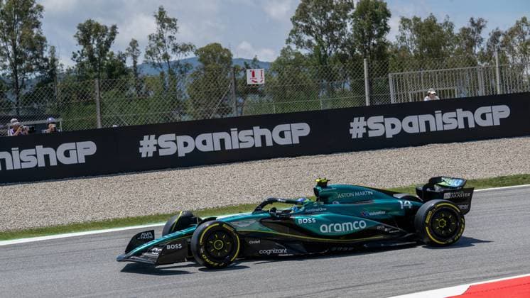 Barcelona: No?Ã‚Â°14 Fernando Alonso ESP Aston Martin Aramco Formula One Team during Formula 1 Aramco Gran Premio de Espana 2024 - Practice 3, Formula 1 Championship in Barcelona, Spain, June 22 2024 Formula 1 Championship - Formula 1 Aramco Gran Premio de Espana 2024 - Practice 3  - ZUMAp169 20240622_zsa_p169_177 Copyright: xIPAx