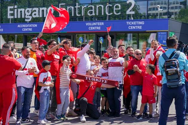 Turkey v Portugal, Dortmund Turkey Fans during the Turkey vs Portugal UEFA Group F match at the BVB Stadion, Dortmund, Germany on 22 June 2024 Editorial use only. All images are copyright Every Second Media Limited. No images may be reproduced without prior permission. Copyright: xIMAGO EveryxSecondxMediax ESM-1038-0006