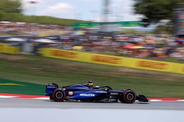 22 06 2024, xrarjax, Motorsport FIA Formula 1, Spanish Grand Prix emspor, v l 3 free practice FP3 Logan Sargeant Williams Racing starting number 02 Barcelona