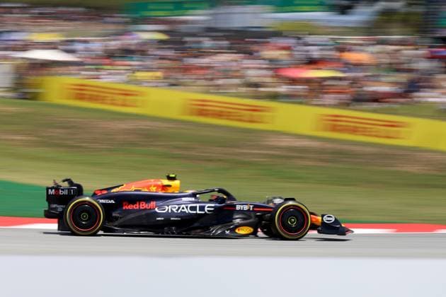 22 06 2024, xrarjax, Motorsport FIA Formula 1, Spanish Grand Prix emspor, v l 3 free practice FP3 Sergio Perez Oracle Red Bull Racing starting number 11 Barcelona