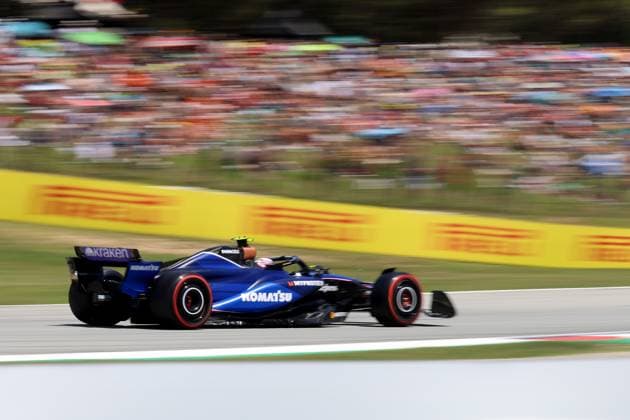 22 06 2024, xrarjax, Motorsport FIA Formula 1, Spanish Grand Prix emspor, v l 3 free practice FP3 Logan Sargeant Williams Racing starting number 02 Barcelona