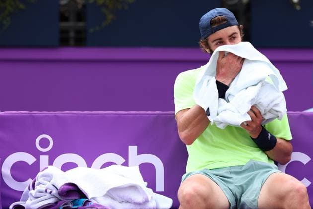 22nd June 2024; Cinch Championships, Queens Club, West Kensington, London, England: Cinch Championships Queens Club, Day 6; A dejected Jordan Thompson (AUS) during the mens semifinal match against Lorenzo Musetti (ITA)  ActionPlus12658523 ShaunxBrooks