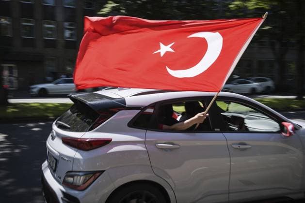 Fans EM match Turkey vs Portugal FOR EDITORIAL PURPOSES ONLY EDITORIAL USE ONLY p Fan march of the Turks towards the stadium in Dortumd, on Saturday, June 22, 2024 before the European Championship match between Turkey and Portugal Germany North Rhine-Westphalia Dortmund Copyright SocratesxTassos Copyright: SocratesxTassos doc7vzbzfz19n61awkbqws ,EDITORIAL USE ONLY Copyright: SocratesxTassos