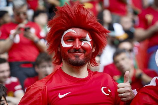 DORTMUND, Signal Iduna Park, 22-06-2024 , European Football Championship Euro2024, Group stage match no.23 between Turkiye and Portugal. Stadium overview. Fan from Turkiye in the stands of the stadium. Turkiye - Portugal (Euro2024)  x25564801x Copyright:
