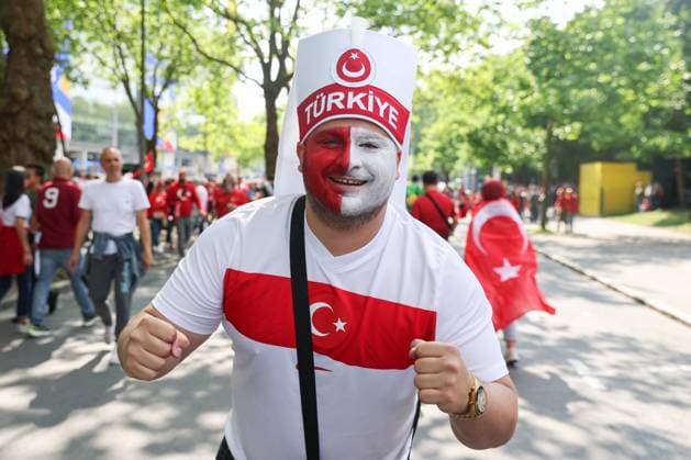European Championship 2024 Turkey Portugal on 22 06 2024 at the BVB Stadium Dortmund in Dortmund A Turkey fan MH