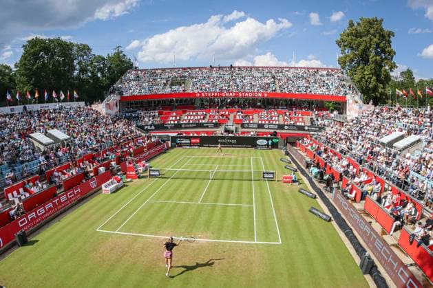 Quarter-finals in the packed Steffi Graf Stadium, ecotrans Ladies Open 2024, Berlin, LTTC Rot Weiß , 22 06 2024, Copyright: xClaudioxGärtnerx