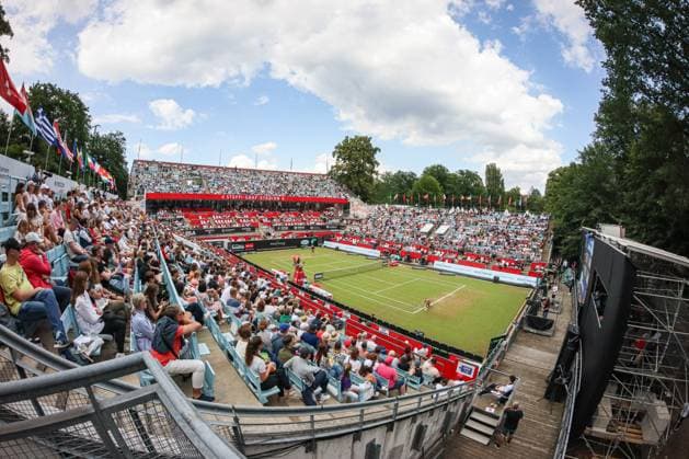 Quarter-finals in the packed Steffi Graf Stadium, ecotrans Ladies Open 2024, Berlin, LTTC Rot Weiß , 22 06 2024, Copyright: xClaudioxGärtnerx
