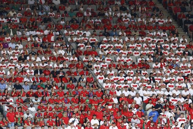 DORTMUND, Signal Iduna Park, 22-06-2024 , European Football Championship Euro2024, Group stage match no.23 between Turkiye and Portugal. Portugal and Turkiye supporters Turkiye - Portugal (Euro2024)  x25565044x Copyright: