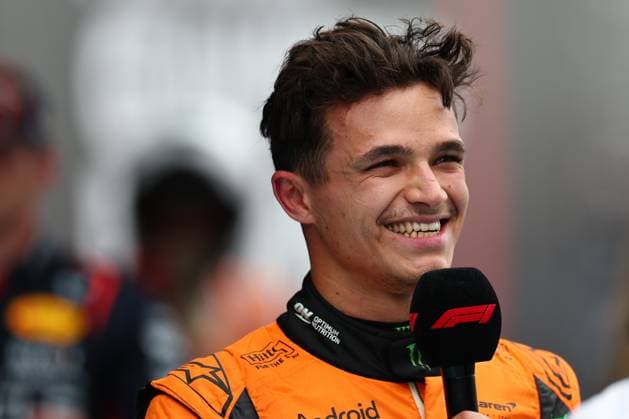 First Place Lando Norris of Great Britain and McLaren celebrates after scoring the, Qualifying, F1 Grand Prix of Spain, Circuit de Barcelona Catalunya on June 22, 2024 in Barcelona, Spain Photo by Diogo Cardoso DeFodi Images First Place Lando Norris of Great Britain and McLaren celebrates in parc ferme, Qualifying, F1 Grand Prix of Spain, Circuit de Barcelona Catalunya on June 22, 2024 in Barcelona, Spain Photo by Diogo Cardoso DeFodi Images Defodi 645 f1spa20240622 2953 Defodi-645