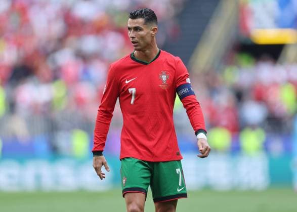 Dortmund, Germany, 22nd June 2024. Cristiano Ronaldo of Portugal during the UEFA European Championships match at BVB Stadion, Dortmund. Picture credit should read: David Klein Sportimage EDITORIAL USE ONLY. No use with unauthorised audio, video, data, fixture lists, club league logos or live services. Online in-match use limited to 120 images, no video emulation. No use in betting, games or single club league player publications. SPI-3202-0001