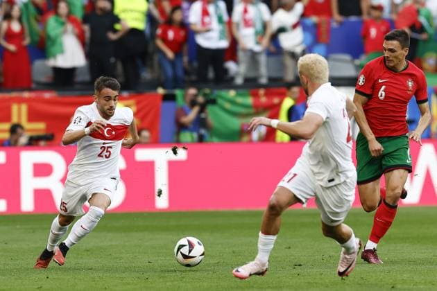 DORTMUND, Signal Iduna Park, 22-06-2024 , European Football Championship Euro2024, Group stage match no.23 between Turkiye and Portugal. Turkiye player Yunus Akgun Turkiye - Portugal (Euro2024)  x25565112x Copyright: