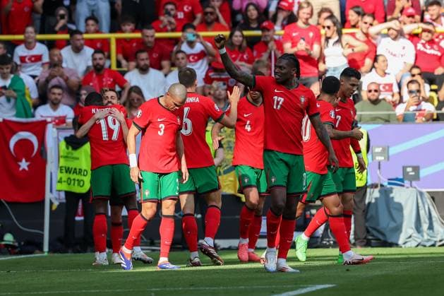 BVB Stadion Dortmund, Dortmund Saturday, June 22, 2024 UEFA EURO 2024 Germany, Group F stage Matchday 2 Türkiye Portugal, Portugal Torjubel, Goal celebration, celebrate the goal Copyright: JoaquimxFerreira