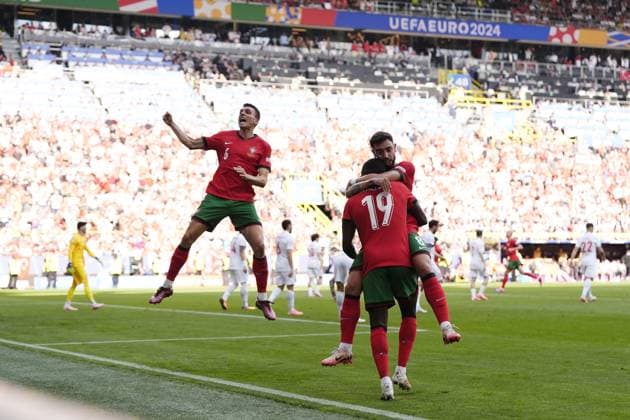 during the Euro 2024 soccer match between Turkey and Portugal at the Signal Iduna Park, Dortmund, Germany - Saturday June 22 , 2024. - Soccer .  Copyright: xFabioxFerrari LaPressex