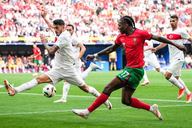 Cross Rafael Leao Portugal, 17 Dortmund 22 06 2024 Turkey vs Portugal, EURO2024 M23, Group F, EM Arena Dortmund