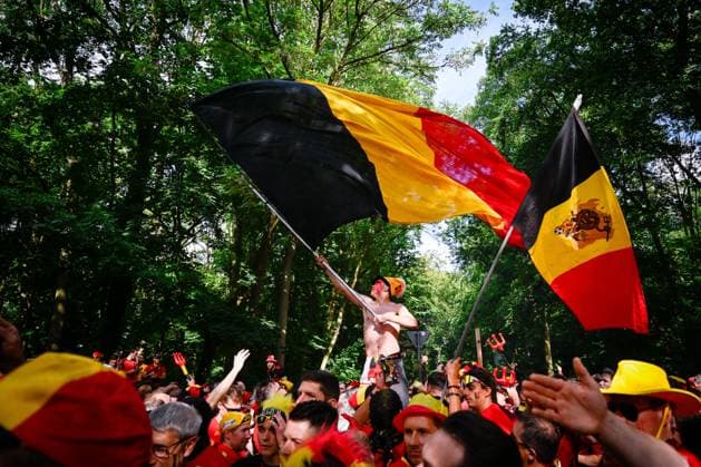 EURO 2024, Belgium - Romania, Fans before the match