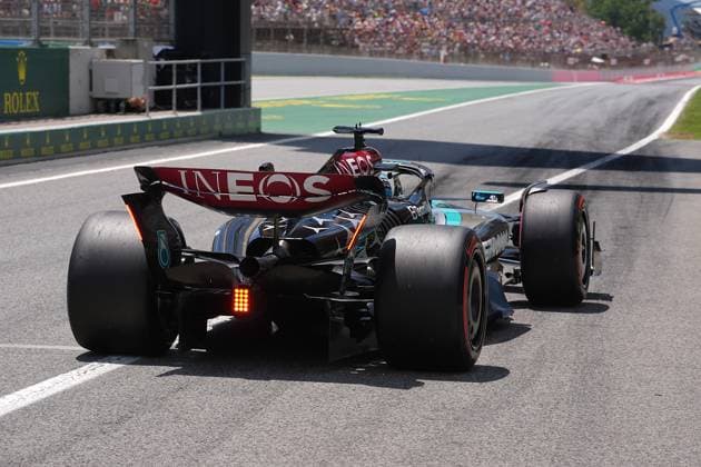 Formula 1 Aramco Grand Prix of Spain 2024 22 06 2024, Circuit de Catalunya, Barcelona, Formula 1 Aramco Grand Prix of Spain 2024 , pictured George Russell GBR , Mercedes AMG Petronas Formula One Team nordphotoxGmbHx xBratic nph00250