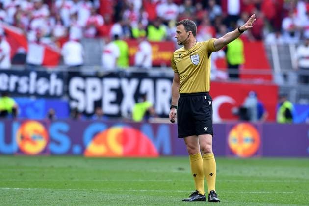 Soccer UEFA EURO 2024 Group Stage 2 Matchday Turkey Portugal on 22 06 2024 at BVB Stadion Dortmund in Dortmund FIFA Referee Felix Zwayer Germany xRx