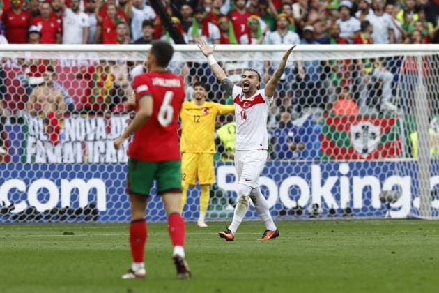 DORTMUND, Signal Iduna Park, 22-06-2024 , European Football Championship Euro2024, Group stage match no.23 between Turkiye and Portugal. Turkiye player Abdulkerim Bardakci disappointed Turkiye - Portugal (Euro2024)  x25565776x Copyright: