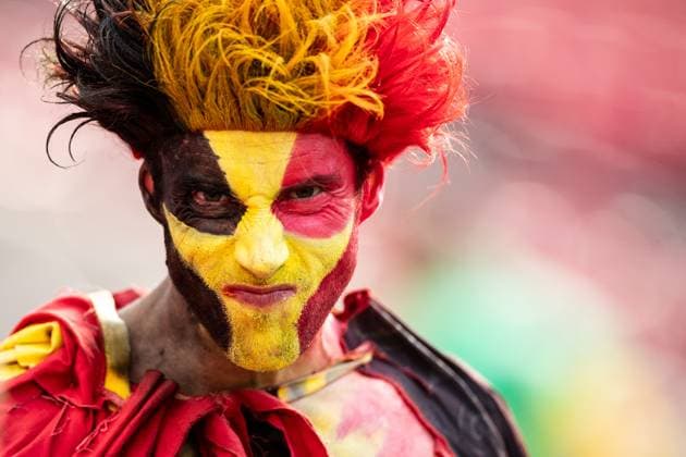 UEFA EURO 2024 Belgium Romania 22 06 2024 Fans of Belgium until the start of the match UEFA EURO 2024 Belgium Romania Cologne Stadion, Cologne 22 06 2024 Copyright: xBEAUTIFULxSPORTS Buriakovx