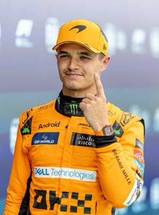 22nd June 2024; Circuit de Barcelona-Catalunya, Barcelona, Spain; Formula 1 Spanish Grand Prix 2023; Qualifying Day; Lando Norris of the McLaren Formula 1 Team celebrates taking pole position  ActionPlus12658624 PabloxGuillen