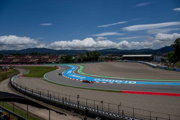 MONTMELO, SPAIN: Max Verstappen, racing for the Red Bull Racing team during the 2024 Formula 1 Spanish Grand Prix at the Circuit de Barcelona-Catalunya in Montmelo, Spain