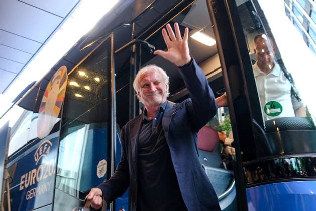 EURO 2024, Team Germany, arrival in Frankfurt am Main