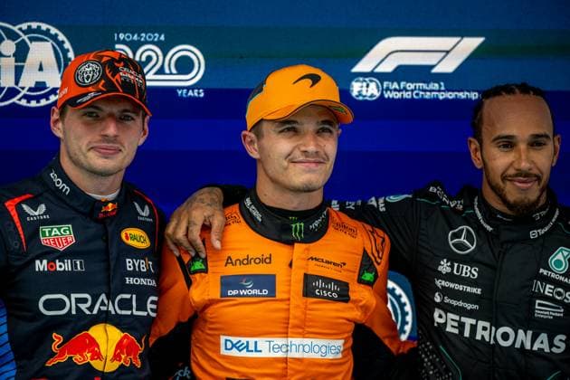 MONTMELO, SPAIN: Lando Norris, racing for the McLaren F1 team during the 2024 Formula 1 Spanish Grand Prix at the Circuit de Barcelona-Catalunya in Montmelo, Spain