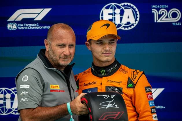 MONTMELO, SPAIN: Lando Norris, racing for the McLaren F1 team during the 2024 Formula 1 Spanish Grand Prix at the Circuit de Barcelona-Catalunya in Montmelo, Spain
