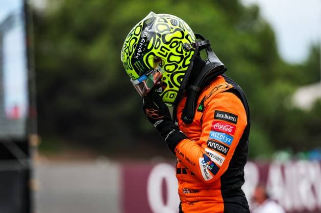 NORRIS Lando (gbr), McLaren F1 Team MCL38, portrait during the Formula 1 Aramco Gran Premio de Espana 2024, 10th round of the 2024 Formula One World Championship, WM, Weltmeisterschaft from June 21 to 23, 2024 on the Circuit de Barcelona-Catalunya, in Montmeló, Spain - F1 - SPANISH GRAND PRIX 2024 DPPI Panoramic  240622_R10_SPAGNA_DP_FG001691