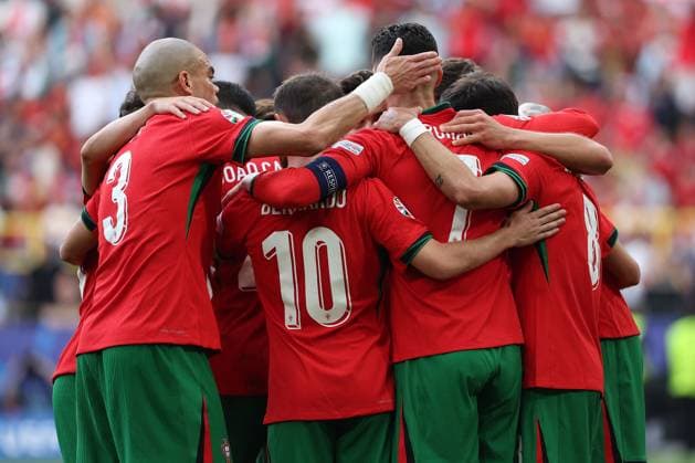 BVB Stadion Dortmund, Dortmund Saturday, June 22, 2024 UEFA EURO 2024 Germany, Group F stage Matchday 2 Türkiye Portugal, Portugal Torjubel, Goal celebration, celebrate the goal Copyright: JoaquimxFerreira