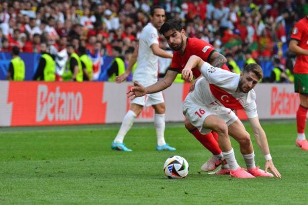 Ismail Yuksek (Turkiye) in action during UEFA EURO, EM, Europameisterschaft,Fussball 2024 - Turkiye vs Portugal, UEFA European Football Championship in Dortmund, Germany, June 22 2024  Copyright: xx xx IPA_Agency_IPA47380076