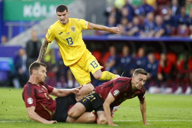 COLOGNE, RheinEnergieStadium , 22-06-2024 , European Football Championship Euro2024, Group stage match no.22 between Belgium and Romania. Romania player Valentin Mihaila Belgium - Romania (Euro2024)  x25567938x Copyright: