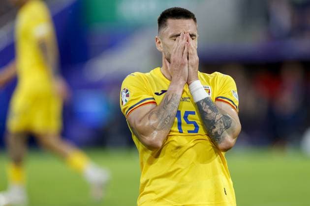 COLOGNE, RheinEnergieStadium , 22-06-2024 , European Football Championship Euro2024, Group stage match no.22 between Belgium and Romania. Romania player Andonie Andrei Burca Belgium - Romania (Euro2024)  x25568105x Copyright: