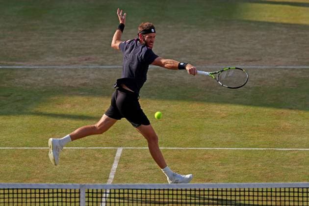 22nd June 2024; Cinch Championships, Queens Club, West Kensington, London, England: Cinch Championships Queens Club, Day 6; Michael Venus (NZL) during the mens doubles semifinal match against Ivan Dodig (CRO) and Austin Krajicek (USA)  ActionPlus12658857 ShaunxBrooks