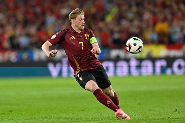 Belgium v Romania Group E - UEFA EURO, EM, Europameisterschaft,Fussball 2024 COLOGNE, GERMANY - JUNE 22 : De Bruyne Kevin forward of Belgium in action during the UEFA EURO 2024 European Football Championship tournament group E stage match between Belgium and Romania at Cologne Stadium on June 22, 2024 in Cologne, Germany, 22 06 2024 Cologne Germany  Copyright: xDhax