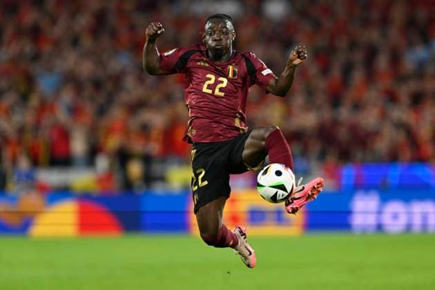 Sport Bilder des Tages Belgium v Romania Group E - UEFA EURO, EM, Europameisterschaft,Fussball 2024 COLOGNE, GERMANY - JUNE 22 : Doku Jeremy forward of Belgium during the UEFA EURO 2024 European Football Championship tournament group E stage match between Belgium and Romania at Cologne Stadium on June 22, 2024 in Cologne, Germany, 22 06 2024 Cologne Germany  Copyright: xDhax