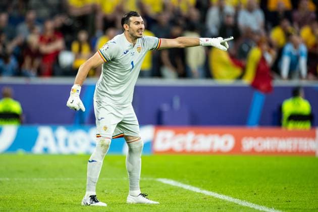 UEFA EURO 2024 Belgium Romania 22 06 2024 Florin Nita Romania, 1 UEFA EURO 2024 Belgium Romania Cologne Stadion, Cologne 22 06 2024 Copyright: xBEAUTIFULxSPORTS Buriakovx