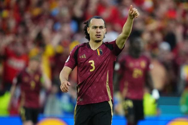 GER: Belgium v Romania. UEFA EURO, EM, Europameisterschaft,Fussball 2024 Arthur Theate of Belgium during the UEFA Euro 2024 match between Belgium and Romania, Group E, date 2, played at Rhein Energie Stadium on June 22, 2024 in Koln, Germany. kpng Copyright: xBaguxBlancox xPRESSINPHOTOx PS_240622_BEL_RUM_011