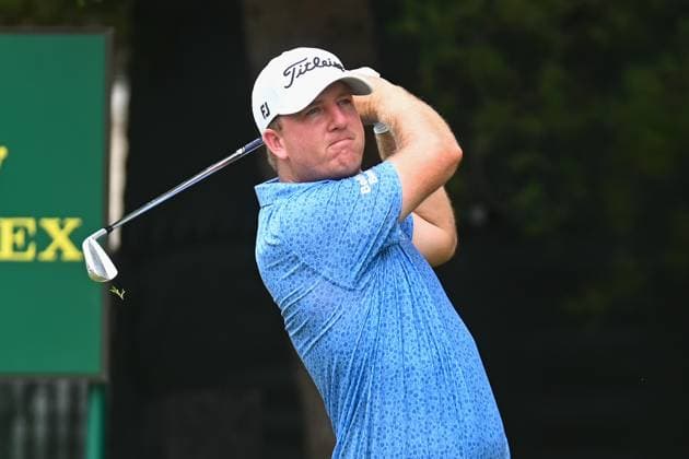 Saturday June 22, 2024: Tom Hoge watches his tee shot on the 8th hole during the third round of the Travelers Golf Championship in Cromwell, Connecticut. CSM Cromwell USA - ZUMAc04_ 20240622_zma_c04_027 Copyright: xGregoryxVasilx