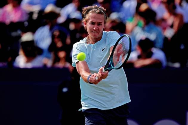 22nd June 2024; Cinch Championships, Queens Club, West Kensington, London, England: Cinch Championships Queens Club, Day 6; Sebastian Korda (USA) in action during the mens semifinal match against Tommy Paul (USA)  ActionPlus12658868 ShaunxBrooks
