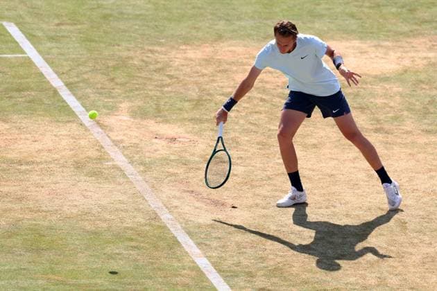 22nd June 2024; Cinch Championships, Queens Club, West Kensington, London, England: Cinch Championships Queens Club, Day 6; Sebastian Korda (USA) in action during the mens semifinal match against Tommy Paul (USA)  ActionPlus12658874 ShaunxBrooks