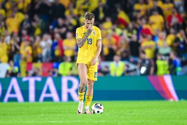 Denis Dragus Romania is dejected, UEFA EURO 2024 Group E, Belgium vs Romania, Cologne Stadium on June 22, 2024 in Cologne, Germany Photo by Silas Schueller DeFodi Images Denis Dragus Romania looks dejected, UEFA EURO 2024 Group E, Belgium vs Romania, Cologne Stadium on June 22, 2024 in Cologne, Germany Photo by Silas Schueller DeFodi Images Defodi 738 738 BELROU 20240622 247 Defodi-738