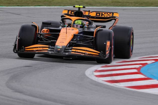 Catalunya Circuit 4 Lando Norris (gbr) McLaren F1 Team McLaren (gbr) MCL38 Mercedes, during the 2024 Formula 1 Spain Grand Prix, 10th round of the 2024 Formula 1 World Championship, WM, Weltmeisterschaft from June 21 to 23, 2024 at the Barcelona Catalunya Circuit (Philippe Nanchino SPP) Copyright: xPhilippexNanchinox xSPPx spp-en-EuSpIm-MPS_PPN_GP_Spain_22Jun2024_BC209