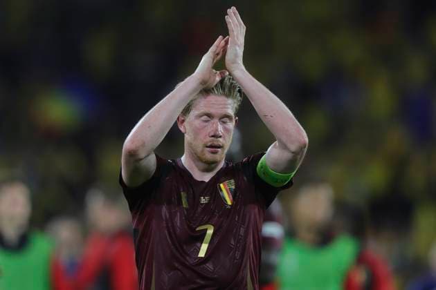 Belgium v Romania UEFA EURO, EM, Europameisterschaft,Fussball 2024 Group E Kevin De Bruyne of Belgium applauds the fans at the end of the UEFA Euro 2024 Group E match at RheinEnergieStadion, Cologne Copyright: xPaulxChestertonx FIL-20284-0126 UK Newspapers OUT