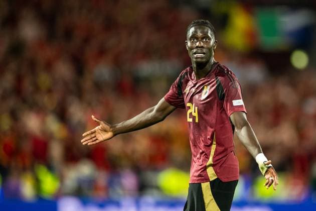 UEFA EURO 2024 Belgium Romania 22 06 2024 Amadou Onana Belgium, 24 UEFA EURO 2024 Belgium Romania Cologne Stadion, Cologne 22 06 2024 Copyright: xBEAUTIFULxSPORTS Buriakovx