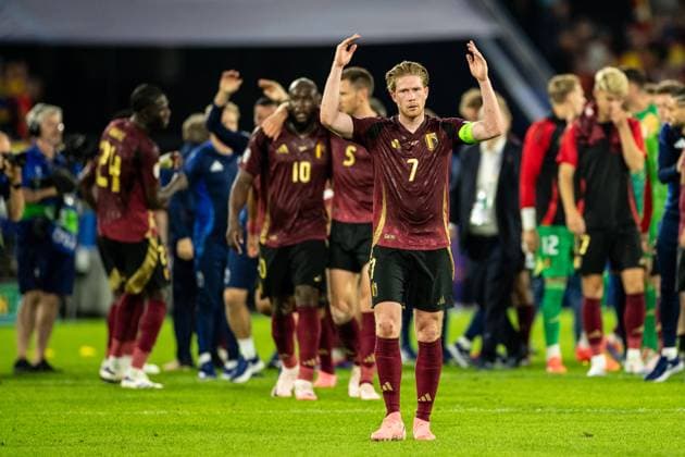 UEFA EURO 2024 Belgium Romania 22 06 2024 Kevin De Bruyne Belgium, 7 UEFA EURO 2024 Belgium Romania Cologne Stadion, Cologne 22 06 2024 Copyright: xBEAUTIFULxSPORTS Buriakovx