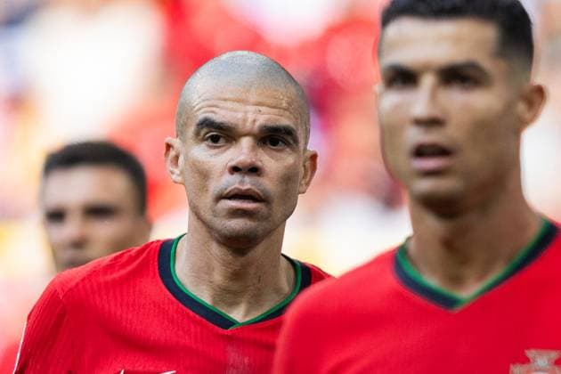 Turkiye v Portugal - UEFA EURO, EM, Europameisterschaft,Fussball 2024 Pepe, Cristiano Ronaldo are playing during the UEFA Euro 2024 Group F match between Turkiye v Portugal, at the BVB Stadion Dortmund in Dortmund, Germany, on June 22, 2024. Dortmund Germany  Copyright: xAndrzejxIwanczukx originalFilename:iwanczuk-turkiyev240622_npThY.jpg