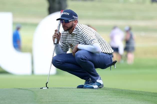 COLLEGE GROVE, TN - JUNE 22: John Catlin (USA) during the second round of LIV Golf Nashville on June 22, 2024 at the Grove Golf Course in College Grove, Tennessee. (Photo by Michael Wade Icon Sportswire) GOLF: JUN 22 LIV Golf League Nashville EDITORIAL USE ONLY Icon0622480